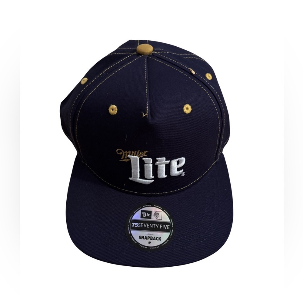 NWT Miller Lite Navy Snapback Hat